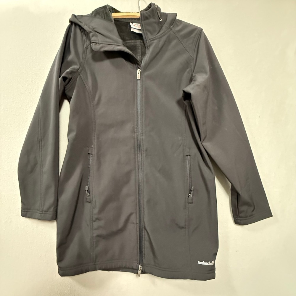 Avalanche Outdoor Supply Company Black Hooded Parka Coat Women Size Medium